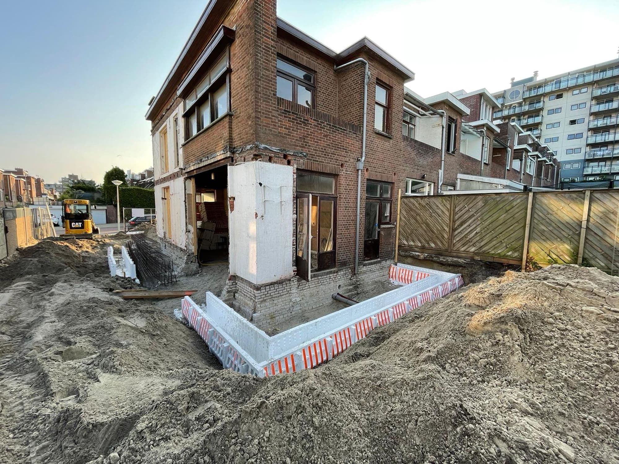 House extension and build-up — Before